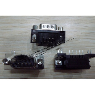DB9 socket 90 ° curved male (pin) ic connector connector electronic components, etc.