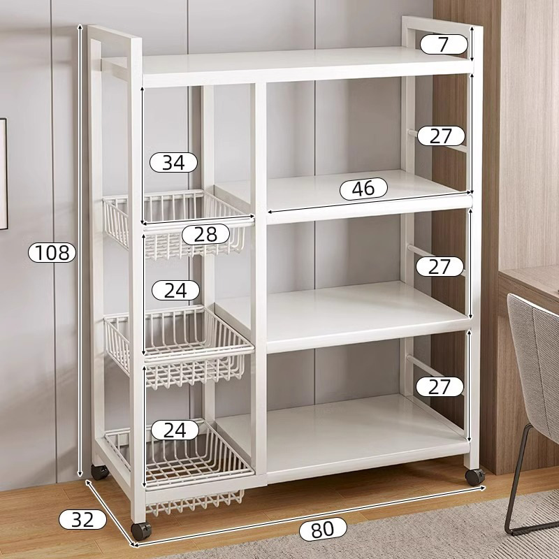 [밀크화이트] 넷블루 3장 + 4단보드 80X32X108