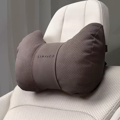 & Co 01 02 03 05: Headrest - lynk-co-car-logo-yacht-velvet-mocha-brown-headrest-standard