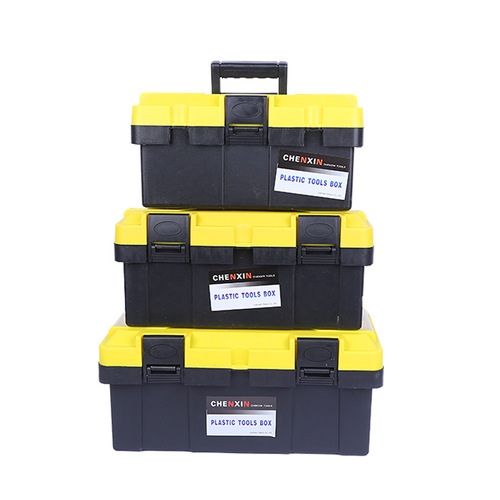 Portable Large Plastic Hardware Tool Box Car Vehicle Repair Plastic Tool Box Electric Art Box Wholesale