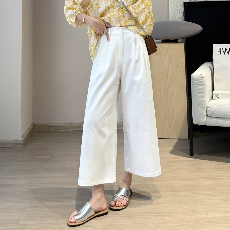 2025夏季款T800超态棉抗皱休闲裤【阔腿裤】省心免烫女裤遮肉长裤|undefined