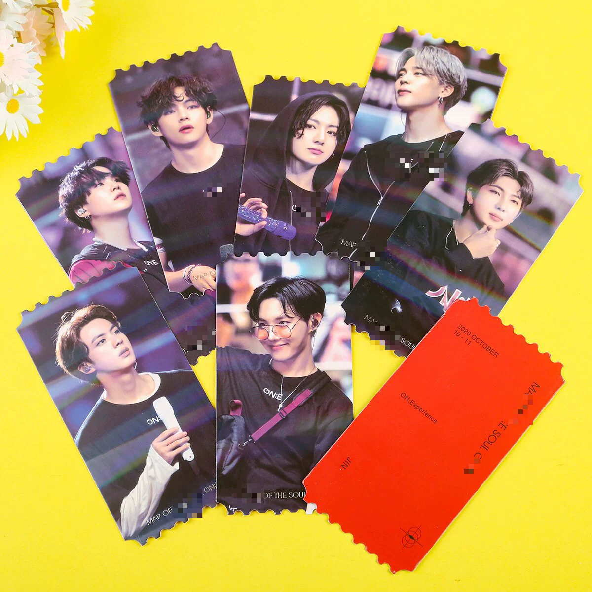 BTS ON:E DVD laser ticket stub card