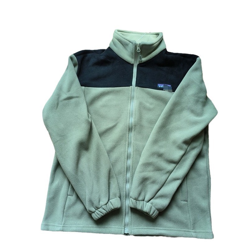 Sudadera clásica de forro polar para comercio exterior, chaqueta holgada informal para parejas.