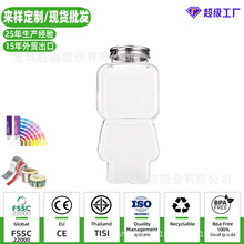 PET个性异形卡通动物形状饮料瓶 小熊奶茶瓶外卖打包塑料瓶子