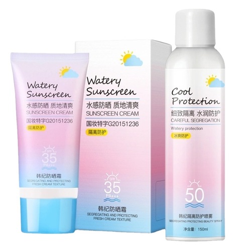 Hanji Bingshuang Sunscreen Spray Hydrating Moisturizing Concealer Isolation Cream Sunscreen Lotion Spray Cosmetics Manufacturer Wholesale