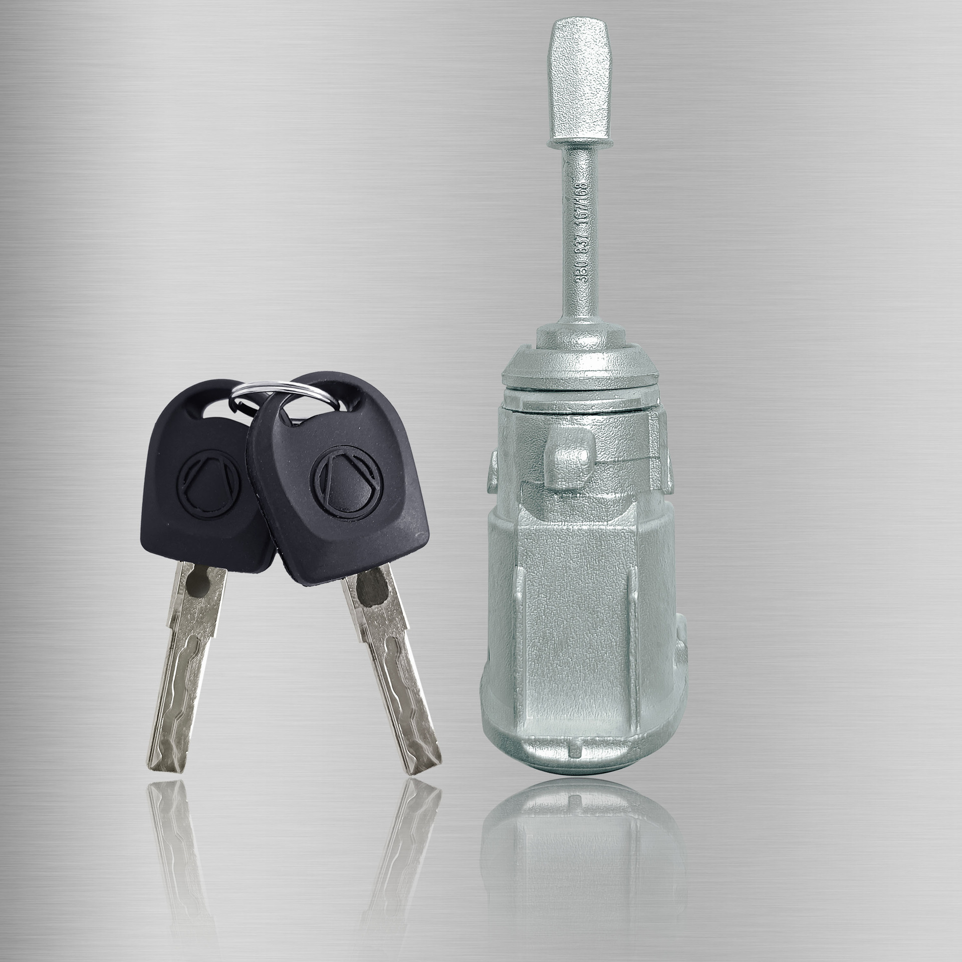 Aplicable a la cerradura de la puerta izquierda de Volkswagen 2 llaves accesorios de automóviles OE: 3B0837167 168