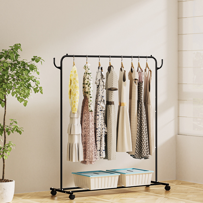 Amazon Simple Clothes Drying Rack Floor-Standing Vertical Clothes Drying Rack Bedroom Coat Rack Home Balcony Clothes Drying Rack