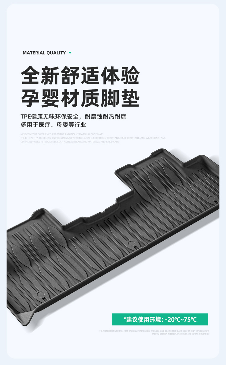 Suitable for 21 Byd Song Plus Fully Environmentally Friendly Car Floor Mats Tpe Floor Mats Special Car Trunk Mats