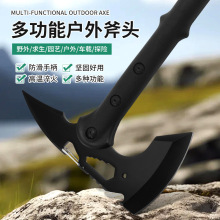户外多功能斧子野营战术斧头刀开山伐木砍柴车载露营木工斧