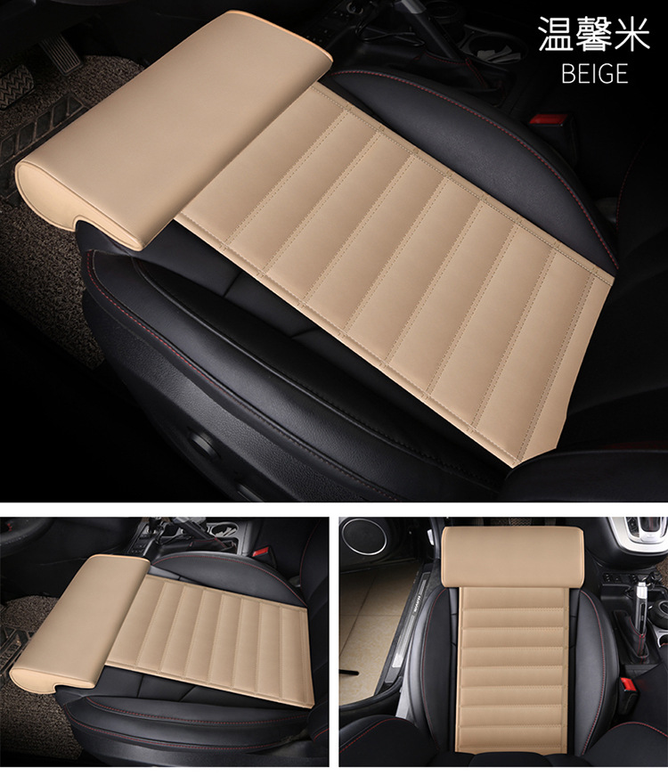 Car seat modification leg support and long cushion leg support universal seat cushion extension length for long-distance car