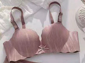 Sin costuras, cómodo y transpirable, colección lateral tridimensional, soporte superior, antideslizante, leche auxiliar, ropa interior anti-flacidez, sujetador de texto para niña, pequeño