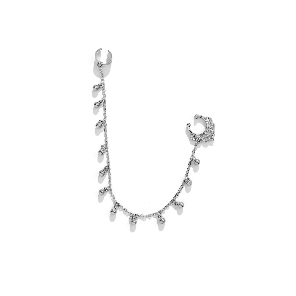 Gioielli minimalisti ed eleganti, nappe di perle artificiali senza perforazioni, accessori, catene di ferro, nappe,_voghion.com