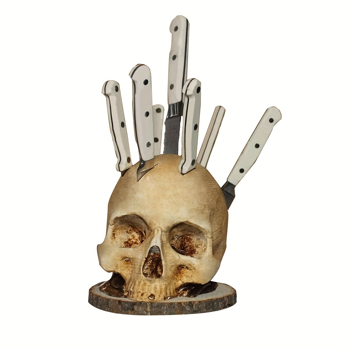 1560g Weight Knife Rest Home Textiles & Decor Type 1 Piece Quantity Indoor, Daily Occasion Synthetic Resin Material Halloween Festival Skull Pattern Funny, Punk Style Halloween Funny Punk Skull Synthetic Resin Indoor Daily Decorations Table Decoration Party Supplies 7