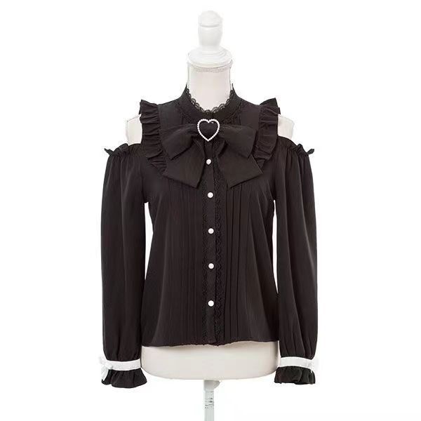 Small design autumn Japanese retro shirt