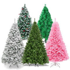 クリスマス装飾高級暗号化発光クリスマスツリー PVC/PE シミュレーションツリー家の装飾ショッピングモールの装飾品