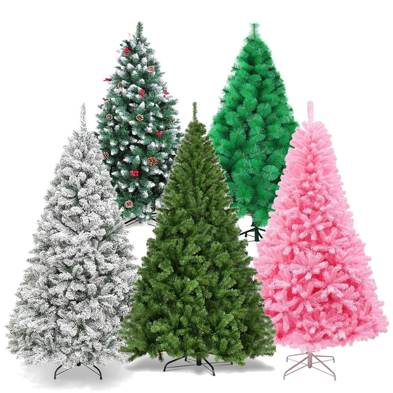Christmas Decoration Luxury Encrypted Luminous Christmas Tree Pvc/Pe Artificial Tree Home Decoration Shopping Mall Ornaments