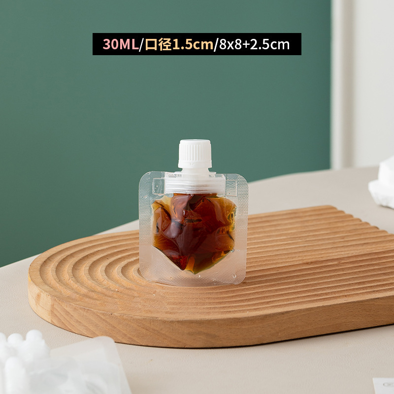 使い捨てコーヒー液分装袋コーヒー濃縮液体冷抽出包装袋透明フロスト液体ノズル袋|undefined