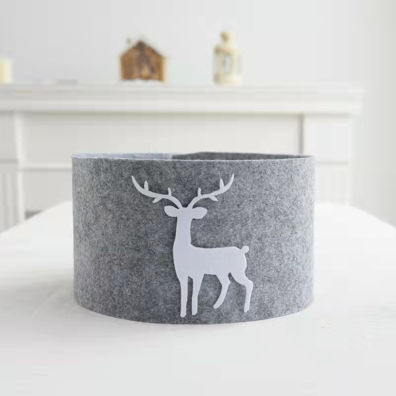 Decoración transfronteriza de Navidad árbol de Navidad vestido blanco PP cedro árbol de Navidad debajo de la valla de la falda del árbol de Navidad