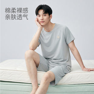 Pijama, set, thin homewear, with short sleeve