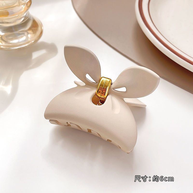 Estilo francés japonés y coreano diadema clip lateral grande cabeza femenina updo pelo headwear elegante clip de pelo simple horquilla de tiburón