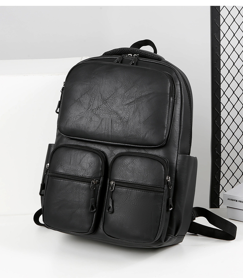 Men's backpacks, large-capacity travel bags, simple computer backpacks, school bags for junior high school, senior high school and college students, women's business bags undefined