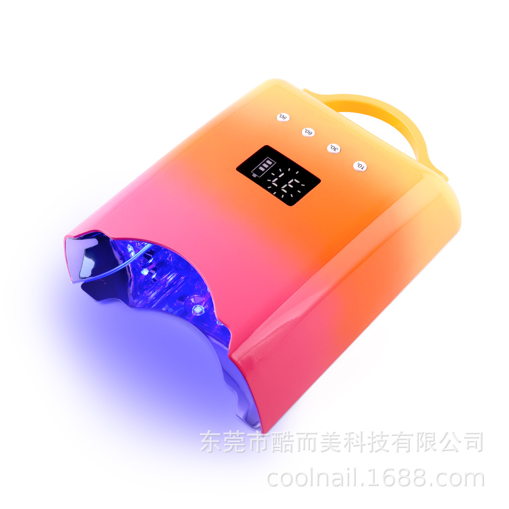 Lámpara de uñas UV pegamento de uñas máquina de fototerapia 78W alta potencia rápida secador inteligente de uñas personalizado seco de lámpara de uñas