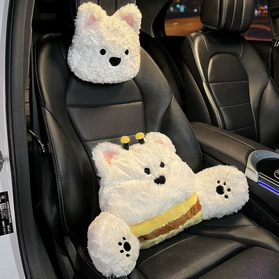 West Highland Car Headrest and Headrest - bee-west-highland-lumbar-support-headrest-2-pieces