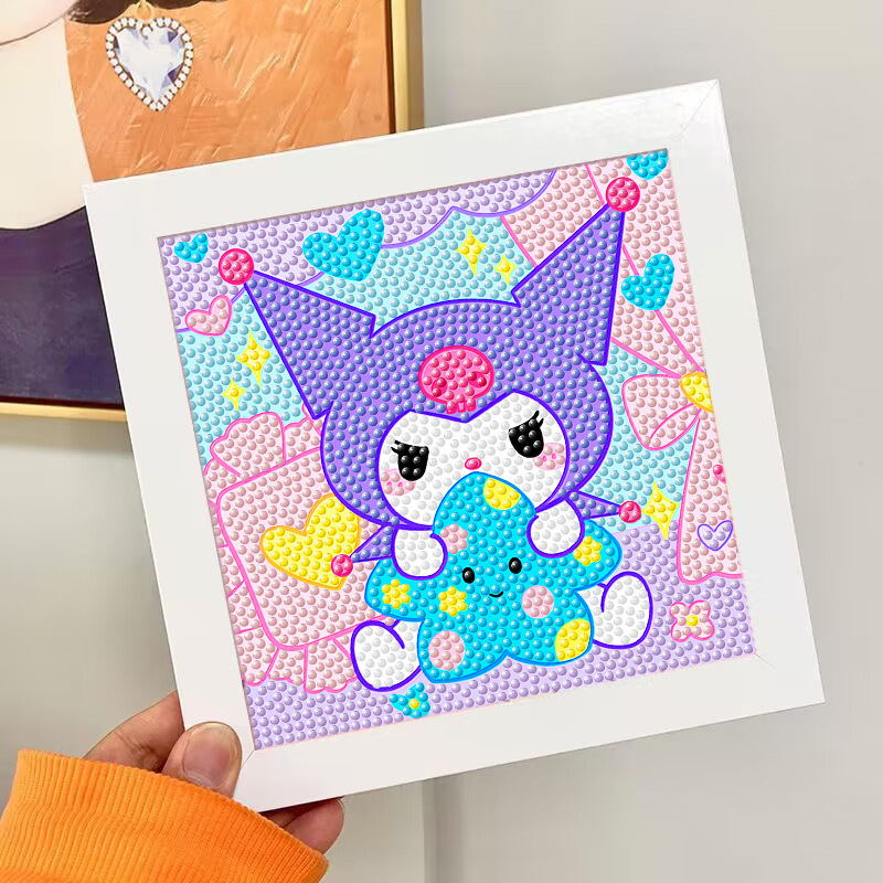 Nuevo dibujo de diamante infantil de labu diy pegatinas de diamante con marcos de fotos hechas a mano diy puzzle pegatinas de mampostería image 115