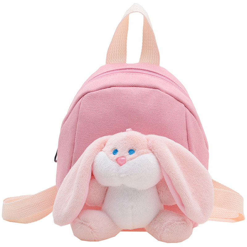 Cartoon suave bolsas para niños niñas fuera de la marea con una pequeña mochila de conejo mini lindos cartoon guardería mochila