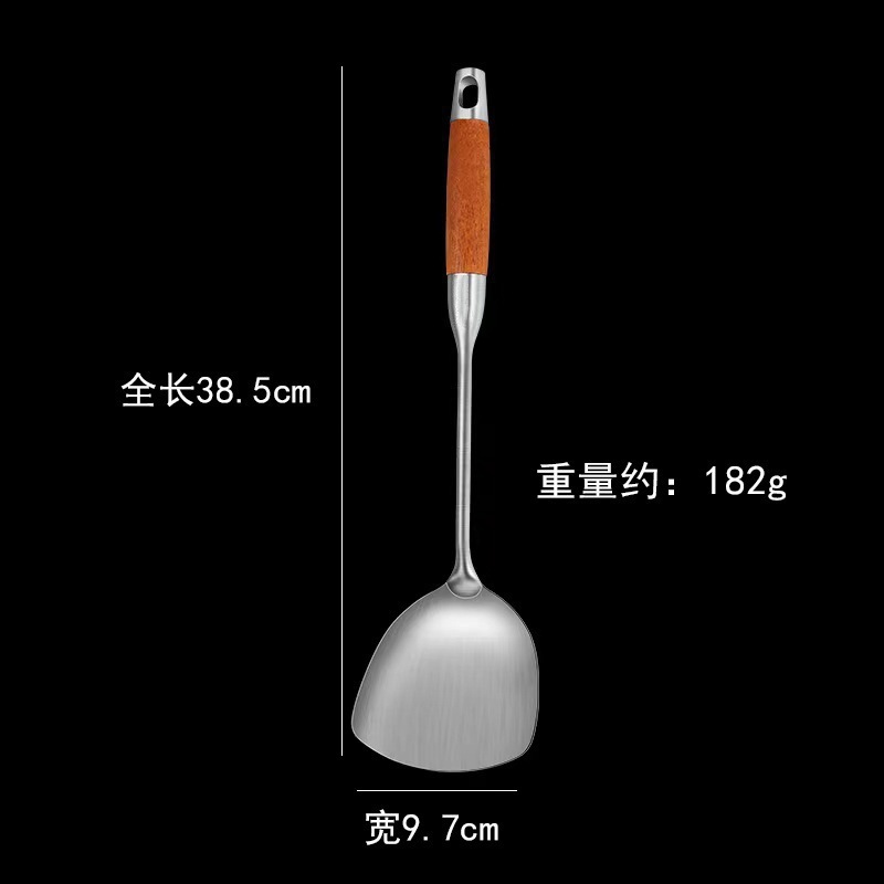 304花梨木スプーンステンレス頭シャベルスプーンセット台所炒め料理スプーン店主のおすすめ|undefined