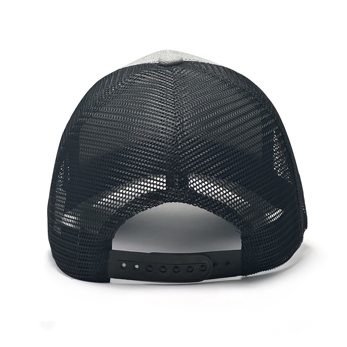 Cruz-frontera granja Toro bordado béisbol sombrero de malla, estilo rústico moda deportes al aire libre accesorios adecuados para al aire libre