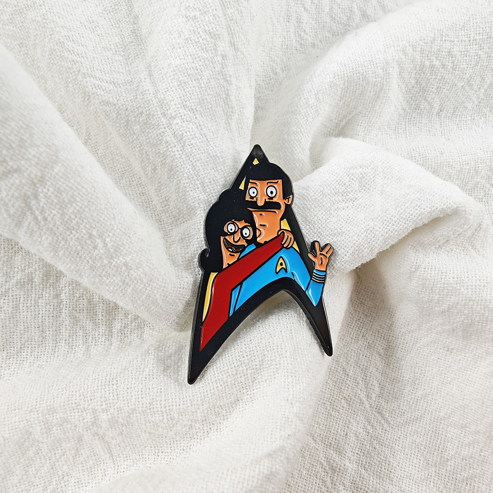 BobTina Star Trek Mix-and-Match Brooch Vulcan Gesture Enamel Badge Anime Merchandise Backpack Pin