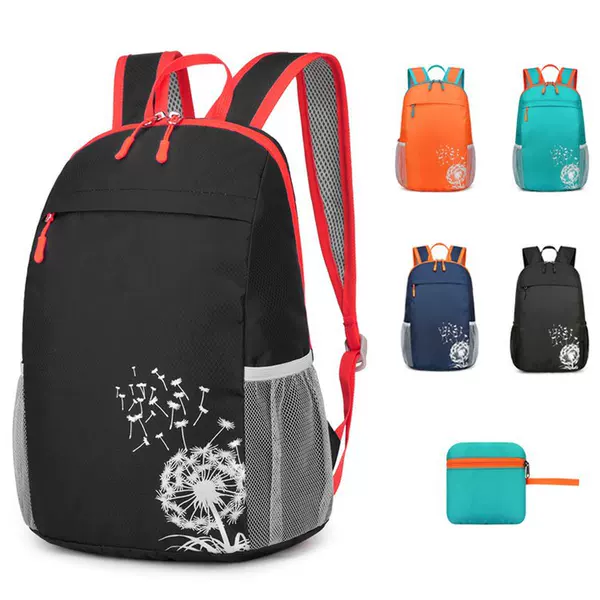 2026 New Outdoor Trail Running Backpack Sports Bag Men's and Women's Travel Mountaineering Bag Solid Color Lightweight Foldable Backpack