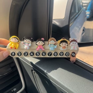 Chibi Maruko-Chan Parkinq Nömrə Nişanı, Avtomobil Daxili Bəzək, Şirin Kukla