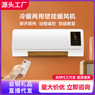 Wall-Mounted Heater Household Heater Bathroom Heater Dual-Use Cooling and Heating Mobile Small Air Conditioner Live Broadcast Gift Wholesale