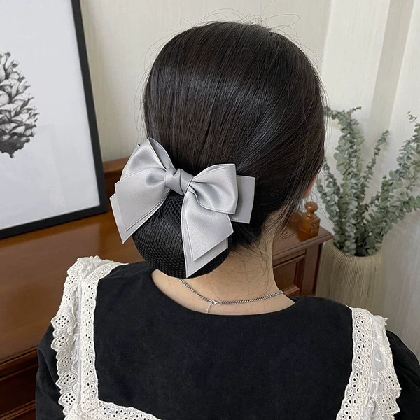 Professional Net Pocket Hair Clip [Gray] Fine Mesh