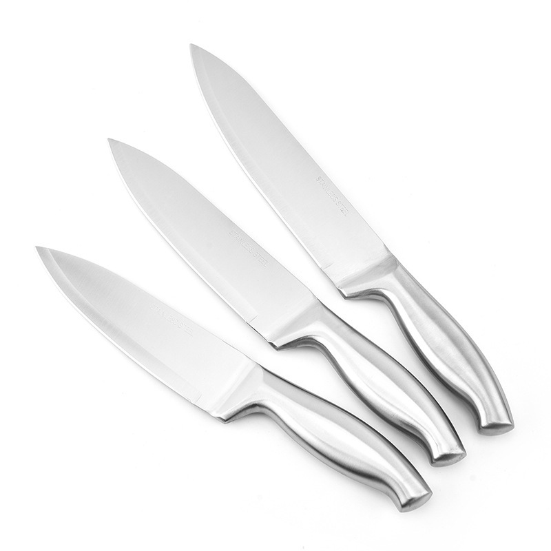 Cuchillo de Chef con Mango Hueco de Acero Inoxidable 3Cr13 para Cocina image 4