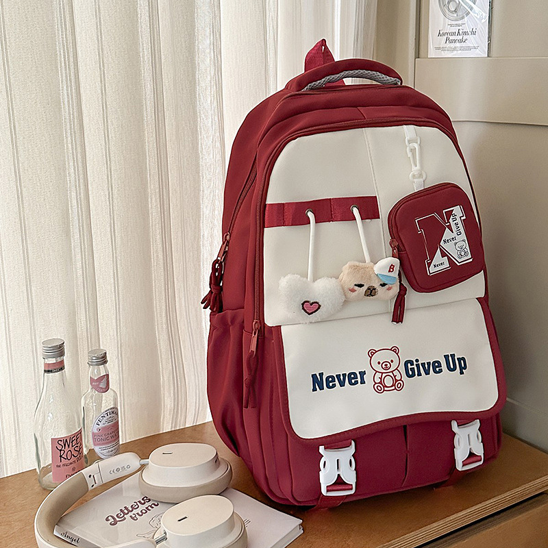 2025 nuevo estilo Mori ins de gran capacidad, alto valor, moda, lindo, simple y versátil, mochila para estudiantes de secundaria y preparatoria