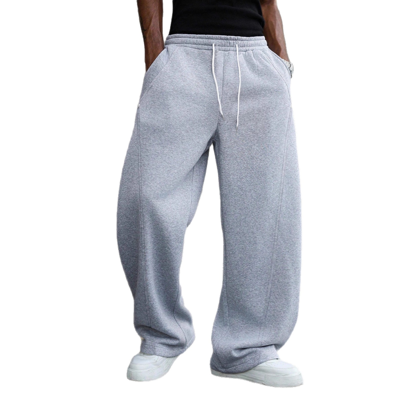Comercio exterior transfronterizo Europa y América ropa de hombre Amazon para aliexpress cuerdas de dibujo sueltas pantalones de cuchillo de abrigo de tamaño grande en stock
