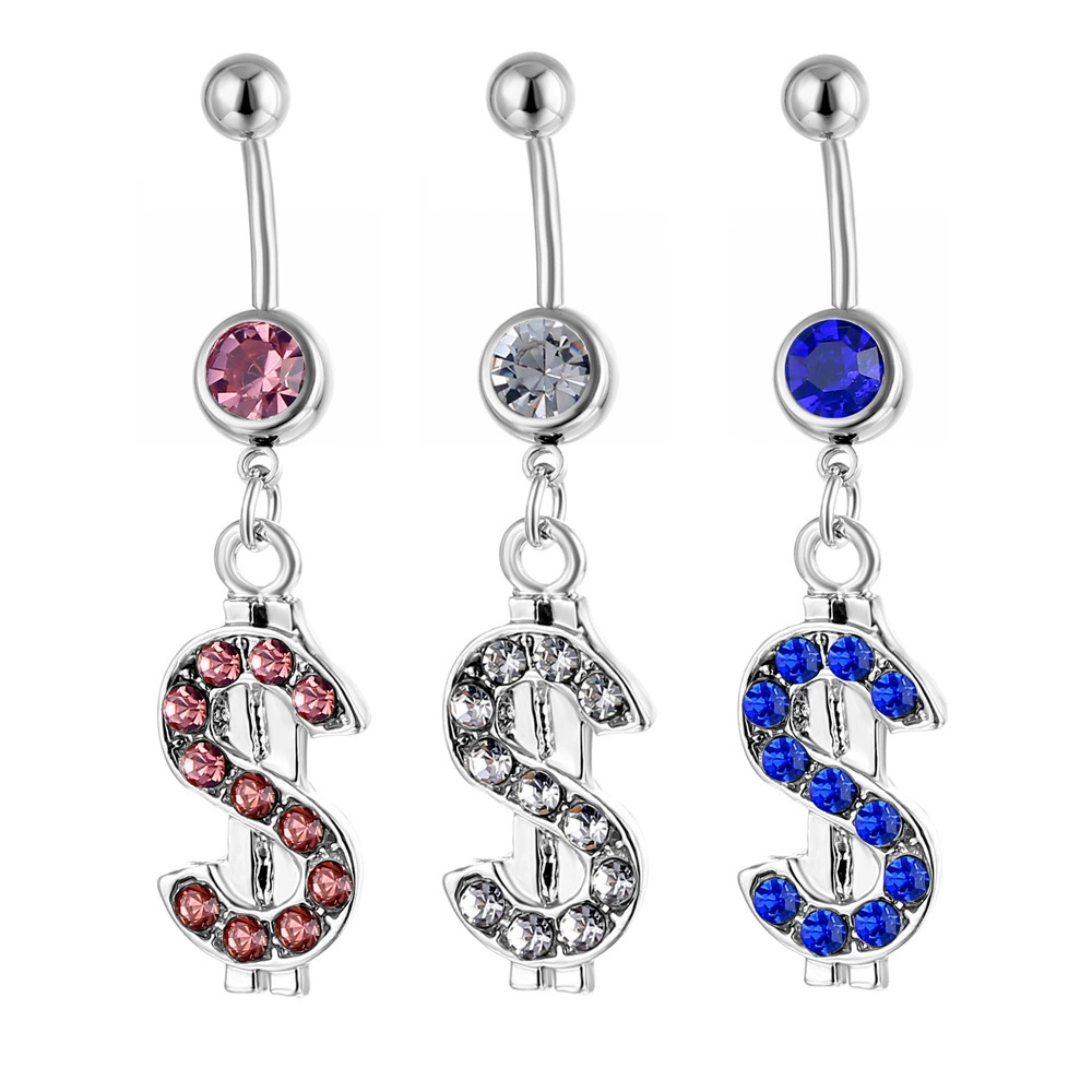 Belly button piercing, (Physicals), wholesale, European style