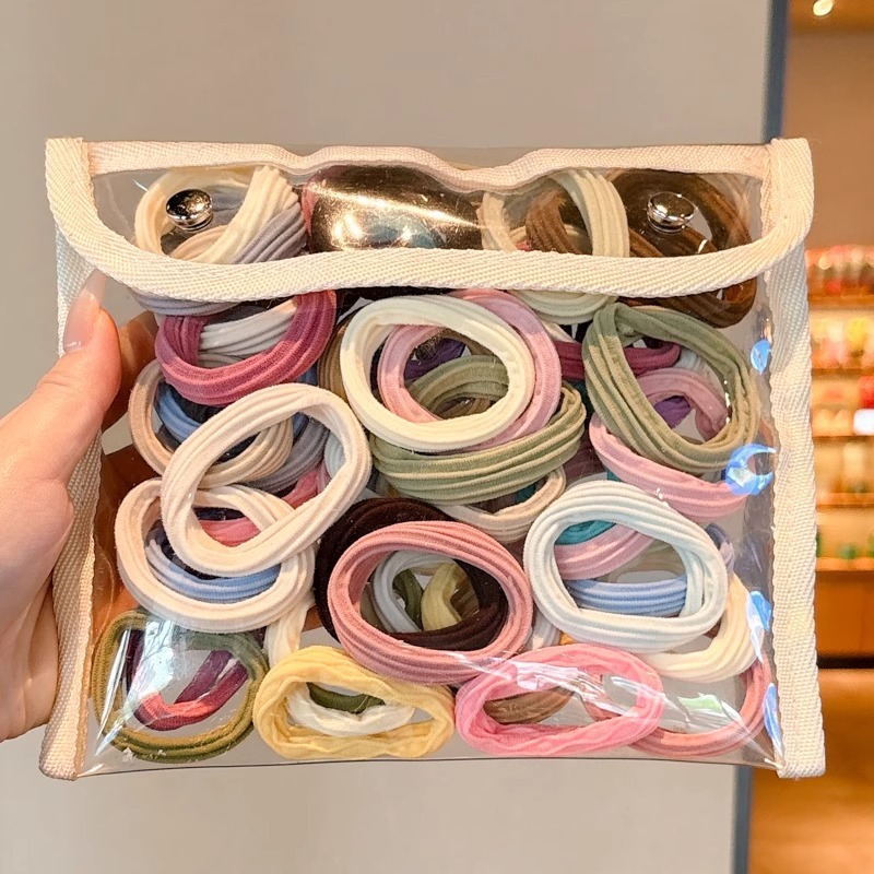 Cuerda para el cabello de cola de caballo alta, alta elasticidad y goma elástica duradera, temperamento femenino, cuerda para la cabeza, 2025 nuevo tocado de anillo para el cabello de verano