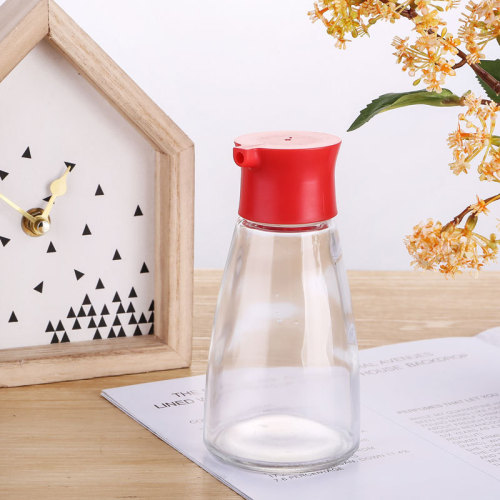 Soy sauce and vinegar seasoning bottle, Japanese-style hole-controlled glass oil jug, household kitchen restaurant vinegar jug, sesame oil sesame oil vinegar bottle