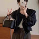 Brown PU Leather Coat Women's 2025 Spring and Summer New Loose Hong Kong-style Short Jacket for Petite Biker Coat