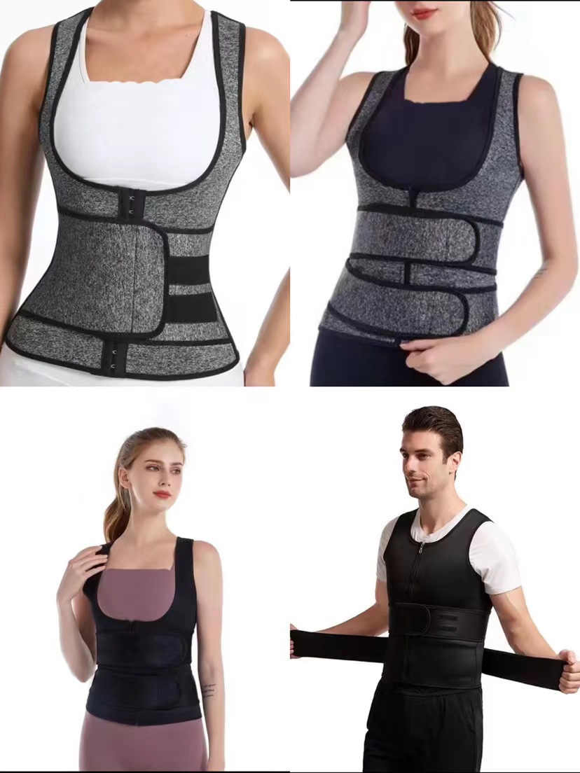 Fábrica al por mayor europea y americana corte corsé cintura ajustable velcro cremallera corsé vientre contratación cintura