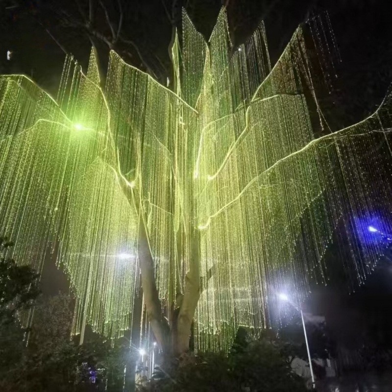 户外光纤灯网红生命树光纤装饰灯阿凡达梦幻光纴树七彩景观挂树灯
