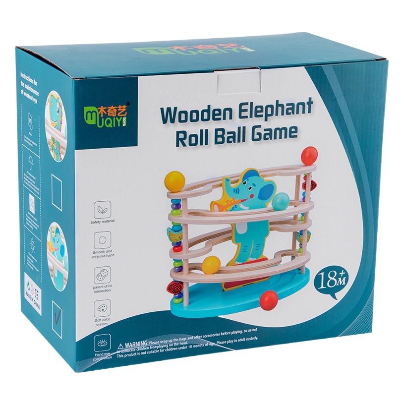 Noria de manivela de madera, material didáctico Montessori, rastreador visual, reconocimiento de color, pista de bolas, bloque de construcción, juguete, juego interactivo