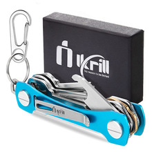 亞馬遜航空鋁鑰匙扣 鋁合金鑰匙整理器鑰匙鏈 口袋夾鑰匙收納器