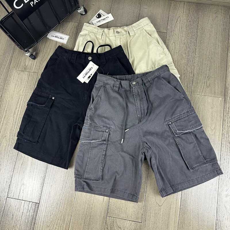 Summer New Style Carhartt Japanese Retro Heavy-Duty Washed Cotton Multi-Pocket Work Shorts Versatile Casual Shorts Summer New Style Carhartt Japanese Retro Heavy-Duty Washed Cotton Multi-Pocket Work Shorts Versatile Casual Shorts