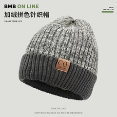 新しいニット帽、韓国風ウール帽子、メンズ・レディース冬用帽子、カップル向けアウトドア雪上用厚手帽子