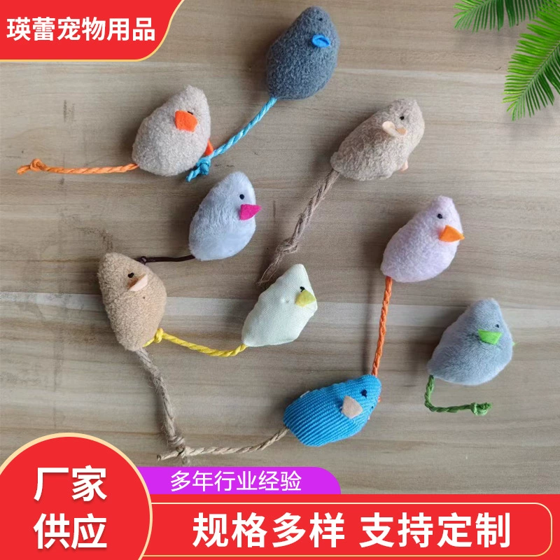 Реалистичная плюшевая мышь от производителя, устойчивая к разгрызанию, с кошачьей мятой и травой, прочная игрушка для кошек, устойчивая к разгрызанию.